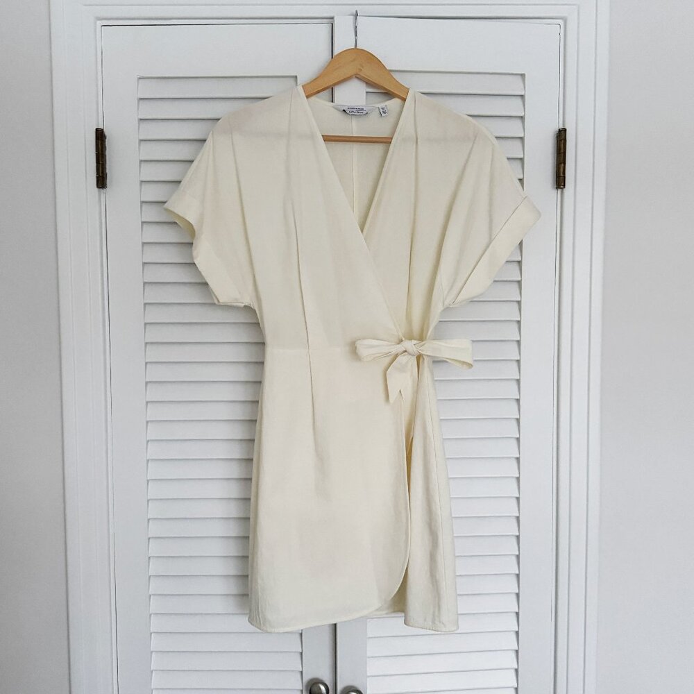 & Other Stories x Stockholm Atelier | 100% Cotton Wrap Mini Dress